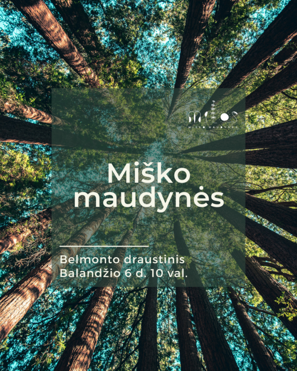 baladzio 6 d. 1000 val. 2025.04.06 Miško maudynės Belmonto botaninis ir zoologinis draustinis