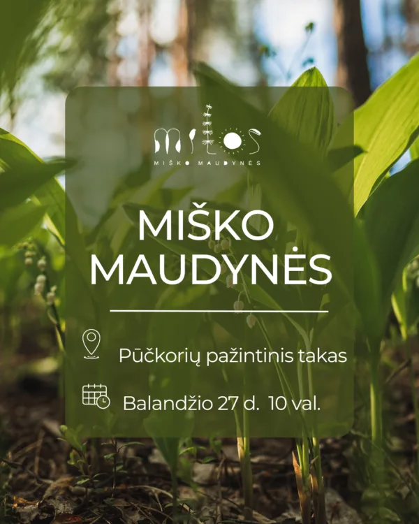 2025.04.27 Miško maudynės Pūčkorių pažintiniame take