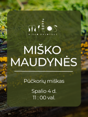 Misko Maudynes Puckoriu Take 2026 10 04 Miško maudynės Pūčkorių pažintiniame take 2026-10-04